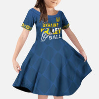 Custom Ukraine Volleyball Family Matching Tank Maxi Dress and Hawaiian Shirt Cholovicha Zbirna Ukrainy z Volejbolu