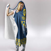 Custom Ukraine Volleyball Hooded Blanket Cholovicha Zbirna Ukrainy z Volejbolu