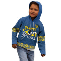 Custom Ukraine Volleyball Kid Hoodie Cholovicha Zbirna Ukrainy z Volejbolu