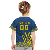 Custom Ukraine Volleyball Kid T Shirt Cholovicha Zbirna Ukrainy z Volejbolu