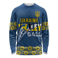 Custom Ukraine Volleyball Long Sleeve Shirt Cholovicha Zbirna Ukrainy z Volejbolu