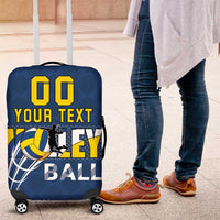 Custom Ukraine Volleyball Luggage Cover Cholovicha Zbirna Ukrainy z Volejbolu
