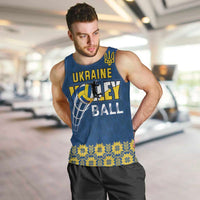 Custom Ukraine Volleyball Men Tank Top Cholovicha Zbirna Ukrainy z Volejbolu