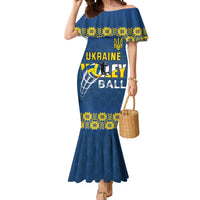 Custom Ukraine Volleyball Mermaid Dress Cholovicha Zbirna Ukrainy z Volejbolu