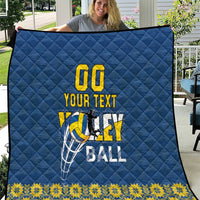 Custom Ukraine Volleyball Quilt Cholovicha Zbirna Ukrainy z Volejbolu