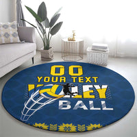 Custom Ukraine Volleyball Round Carpet Cholovicha Zbirna Ukrainy z Volejbolu