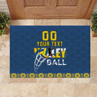 Custom Ukraine Volleyball Rubber Doormat Cholovicha Zbirna Ukrainy z Volejbolu