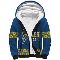 Custom Ukraine Volleyball Sherpa Hoodie Cholovicha Zbirna Ukrainy z Volejbolu