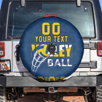 Custom Ukraine Volleyball Spare Tire Cover Cholovicha Zbirna Ukrainy z Volejbolu