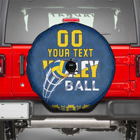 Custom Ukraine Volleyball Spare Tire Cover Cholovicha Zbirna Ukrainy z Volejbolu