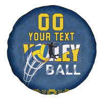 Custom Ukraine Volleyball Spare Tire Cover Cholovicha Zbirna Ukrainy z Volejbolu