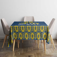Custom Ukraine Volleyball Tablecloth Cholovicha Zbirna Ukrainy z Volejbolu