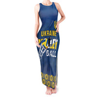 Custom Ukraine Volleyball Tank Maxi Dress Cholovicha Zbirna Ukrainy z Volejbolu