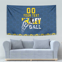Custom Ukraine Volleyball Tapestry Cholovicha Zbirna Ukrainy z Volejbolu