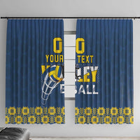 Custom Ukraine Volleyball Window Curtain Cholovicha Zbirna Ukrainy z Volejbolu