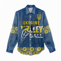 Custom Ukraine Volleyball Women Casual Shirt Cholovicha Zbirna Ukrainy z Volejbolu