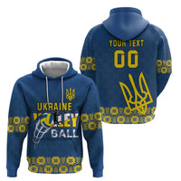 Custom Ukraine Volleyball Zip Hoodie Cholovicha Zbirna Ukrainy z Volejbolu