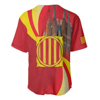 Catalonia Spain Baseball Jersey Basilica de la Sagrada Familia