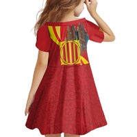Catalonia Spain Family Matching Short Sleeve Bodycon Dress and Hawaiian Shirt Basilica de la Sagrada Familia