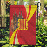 Catalonia Spain Garden Flag Basilica de la Sagrada Familia