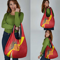 Catalonia Spain Grocery Bag Basilica de la Sagrada Familia