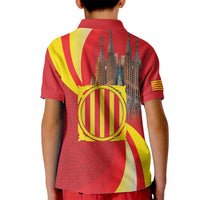 Catalonia Spain Kid Polo Shirt Basilica de la Sagrada Familia