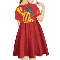 Catalonia Spain Kid Short Sleeve Dress Basilica de la Sagrada Familia