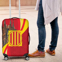 Catalonia Spain Luggage Cover Basilica de la Sagrada Familia