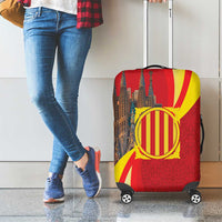 Catalonia Spain Luggage Cover Basilica de la Sagrada Familia