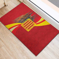 Catalonia Spain Rubber Doormat Basilica de la Sagrada Familia