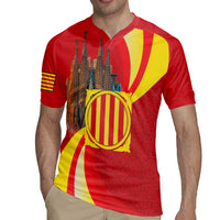Catalonia Spain Rugby Jersey Basilica de la Sagrada Familia