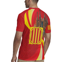 Catalonia Spain Rugby Jersey Basilica de la Sagrada Familia