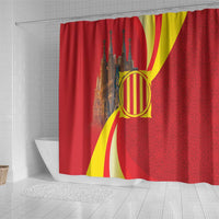Catalonia Spain Shower Curtain Basilica de la Sagrada Familia