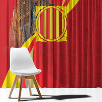 Catalonia Spain Window Curtain Basilica de la Sagrada Familia