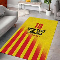 Custom Catalonia Football Area Rug Seleccio de futbol de Catalunya