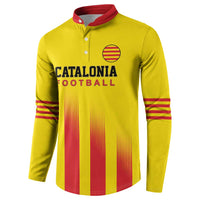 Custom Catalonia Football Button Sweatshirt Seleccio de futbol de Catalunya