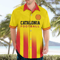 Custom Catalonia Football Hawaiian Shirt Seleccio de futbol de Catalunya