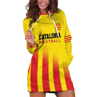 Custom Catalonia Football Hoodie Dress Seleccio de futbol de Catalunya