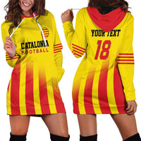 Custom Catalonia Football Hoodie Dress Seleccio de futbol de Catalunya
