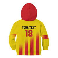 Custom Catalonia Football Kid Hoodie Seleccio de futbol de Catalunya