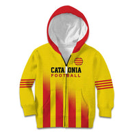 Custom Catalonia Football Kid Hoodie Seleccio de futbol de Catalunya