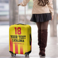 Custom Catalonia Football Luggage Cover Seleccio de futbol de Catalunya