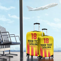 Custom Catalonia Football Luggage Cover Seleccio de futbol de Catalunya