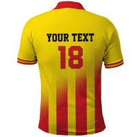 Custom Catalonia Football Polo Shirt Seleccio de futbol de Catalunya