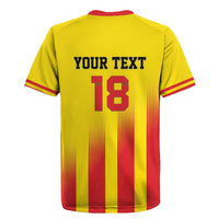 Custom Catalonia Football Rugby Jersey Seleccio de futbol de Catalunya