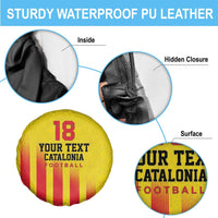 Custom Catalonia Football Spare Tire Cover Seleccio de futbol de Catalunya