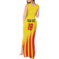 Custom Catalonia Football Tank Maxi Dress Seleccio de futbol de Catalunya