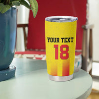 Custom Catalonia Football Tumbler Cup Seleccio de futbol de Catalunya