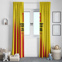 Custom Catalonia Football Window Curtain Seleccio de futbol de Catalunya