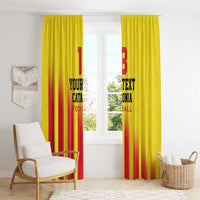 Custom Catalonia Football Window Curtain Seleccio de futbol de Catalunya